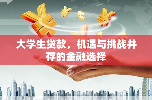 高要大学生贷款，机遇与挑战并存的金融选择