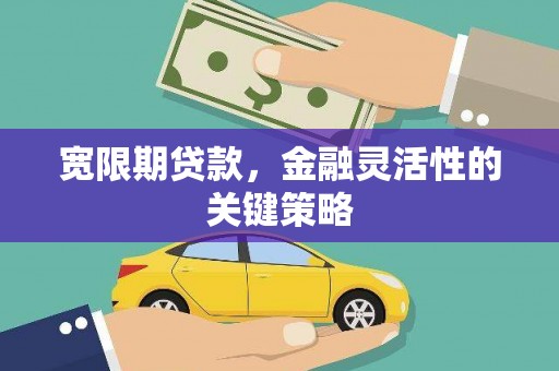 高要宽限期贷款，金融灵活性的关键策略