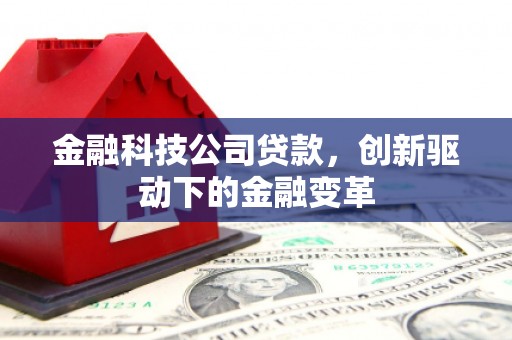 高要金融科技公司贷款，创新驱动下的金融变革