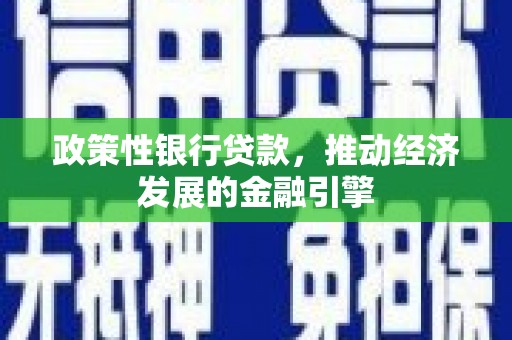 高要政策性银行贷款，推动经济发展的金融引擎