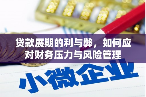 高要贷款展期的利与弊，如何应对财务压力与风险管理