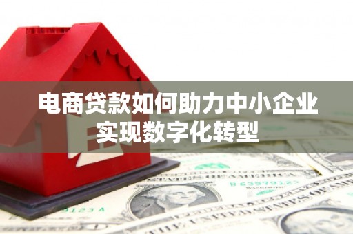 高要电商贷款如何助力中小企业实现数字化转型
