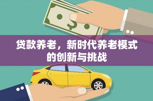 高要贷款养老，新时代养老模式的创新与挑战