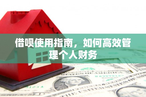 高要借呗使用指南，如何高效管理个人财务