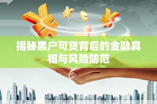 高要揭秘黑户可贷背后的金融真相与风险防范