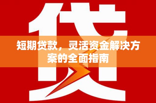 高要短期贷款，灵活资金解决方案的全面指南