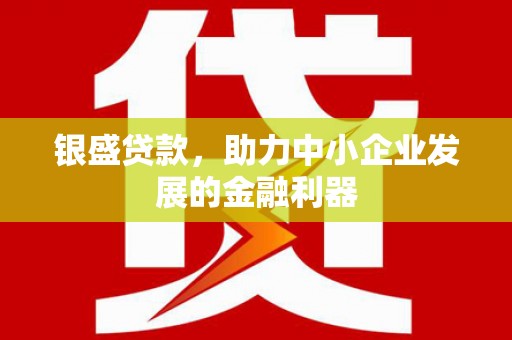 高要银盛贷款，助力中小企业发展的金融利器