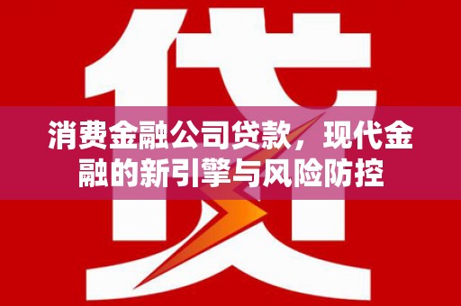 高要消费金融公司贷款，现代金融的新引擎与风险防控