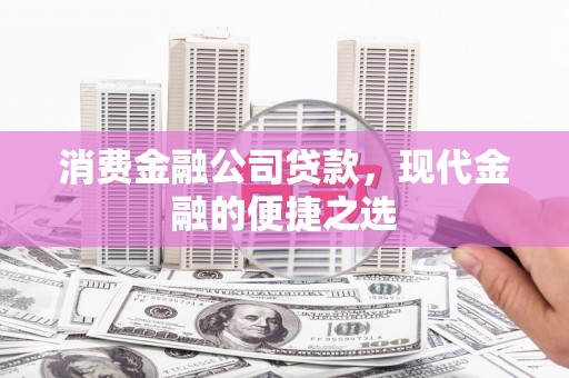 高要消费金融公司贷款，现代金融的便捷之选