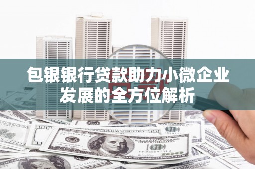 高要包银银行贷款助力小微企业发展的全方位解析