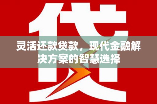 高要灵活还款贷款，现代金融解决方案的智慧选择