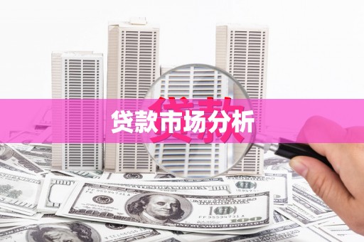 高要贷款市场分析