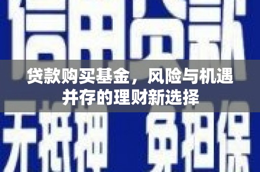高要贷款购买基金，风险与机遇并存的理财新选择