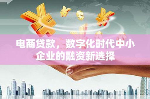 高要电商贷款，数字化时代中小企业的融资新选择