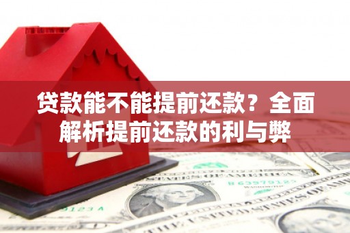 高要贷款能不能提前还款？全面解析提前还款的利与弊