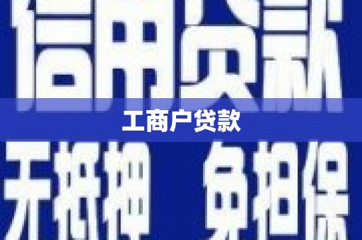 高要工商户贷款
