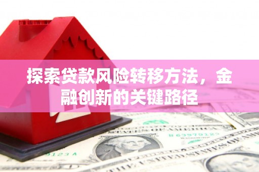 高要探索贷款风险转移方法，金融创新的关键路径