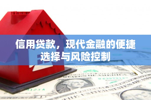 高要信用贷款，现代金融的便捷选择与风险控制