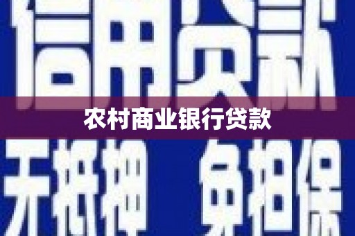 高要农村商业银行贷款