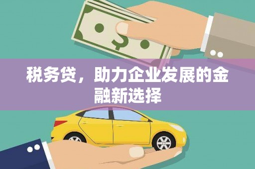 高要税务贷，助力企业发展的金融新选择