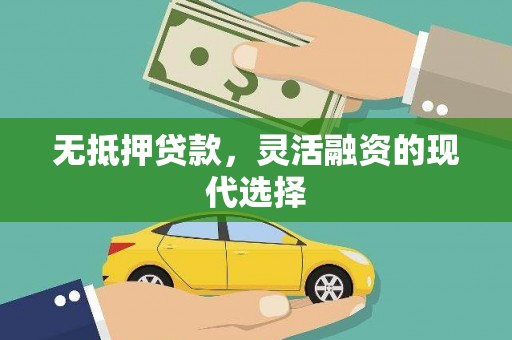 高要无抵押贷款，灵活融资的现代选择