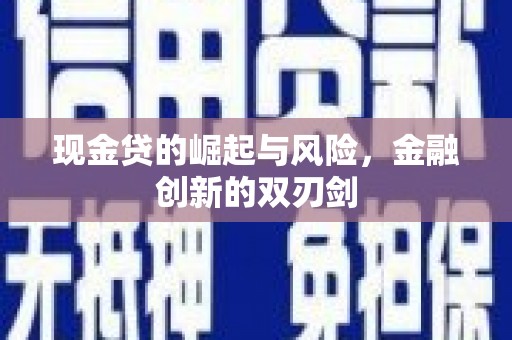 高要现金贷的崛起与风险，金融创新的双刃剑