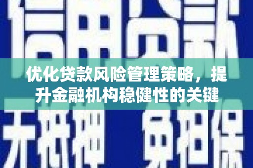 高要优化贷款风险管理策略，提升金融机构稳健性的关键
