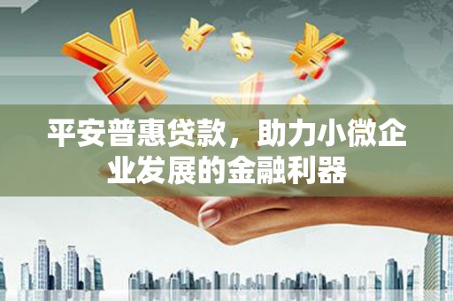 高要平安普惠贷款，助力小微企业发展的金融利器