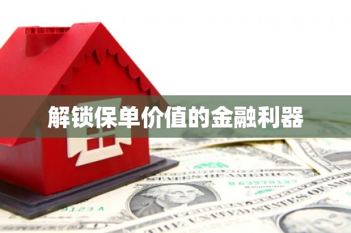 高要解锁保单价值的金融利器