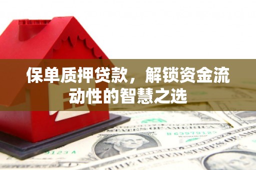 高要保单质押贷款，解锁资金流动性的智慧之选