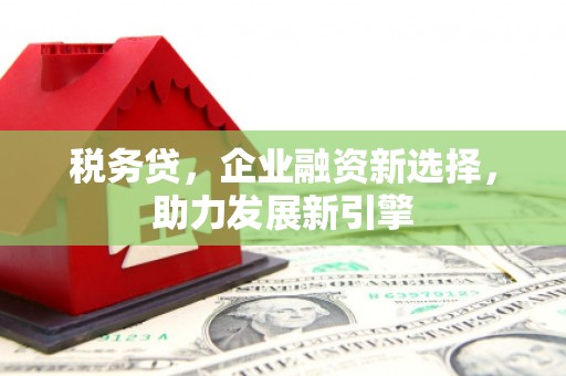 高要税务贷，企业融资新选择，助力发展新引擎