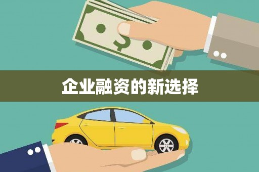 高要企业融资的新选择