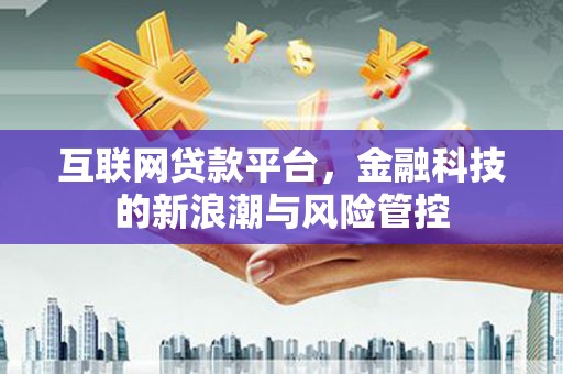 高要互联网贷款平台，金融科技的新浪潮与风险管控