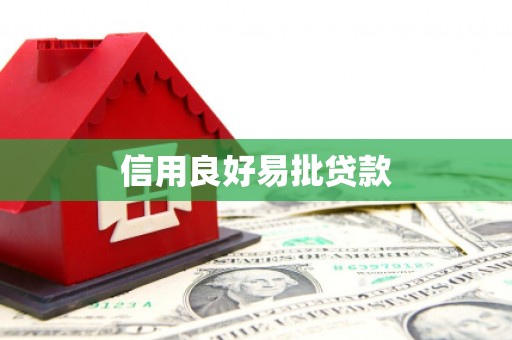 高要信用良好易批贷款