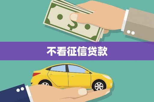 高要不看征信贷款