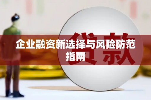 高要企业融资新选择与风险防范指南