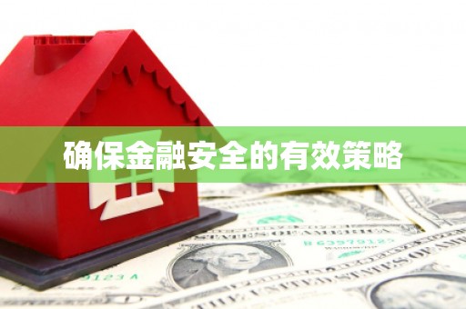 高要确保金融安全的有效策略