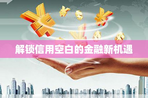 高要解锁信用空白的金融新机遇